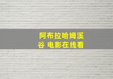 阿布拉哈姆溪谷 电影在线看